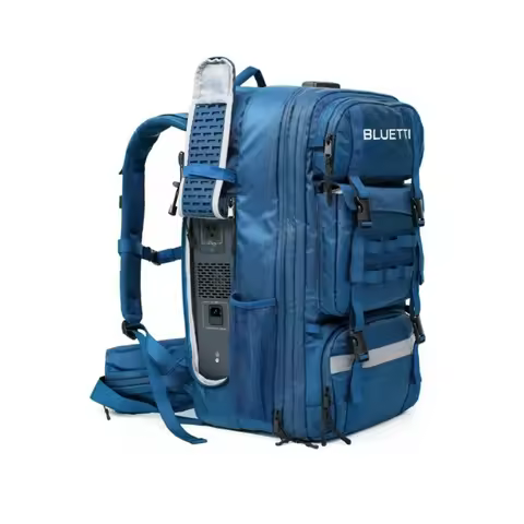 [US Plug] BLUETTI Handsfree 2 Solar Backpack Power Station, 512Wh 700W LiFePO4 Solar Generator, For 