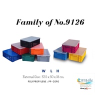 Solid Plastic Crate No.9126