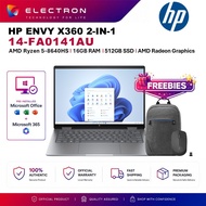 HP Envy X360 14-Fa0141AU 14'' 2K Touch 2-In-1 Laptop Meteor Silver ( Ryzen 5 8640HS, 16GB, 512GB SSD