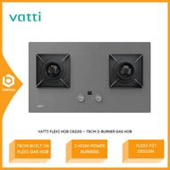 Vatti 78CM Flexi Gas Hob 2 Burner High Power 5.5kw Double Burner C822G Dapur gas