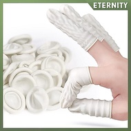 ETERNITY 50/100Pcs Disposable Rubber Anti Injured Finger Nail Cover Latex Finger Cots