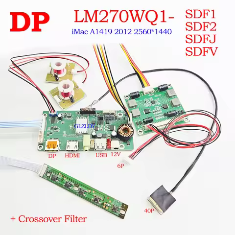 LM270WQ1-SDF1 LM270WQ1-SDF2 Drive Board For iMac A1419 2012-2013 Controller 2560*1440 eDP DP HDMI US