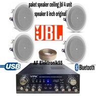 Dijual Paket Sound System Speaker Ceiling Jbl 4 Unit Speaker ( 8 Inch