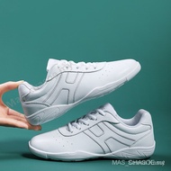 Fitness Dancing Shoes Competitive Aerobic Shoes Cheerleading Training Shoes Men and Women White Race