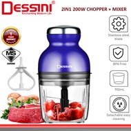 DESSINI ITALY RS-1686 900mL Capsule Cutter Spin Chopper Blender Grinder Mixer Mincer Masher Juicer P