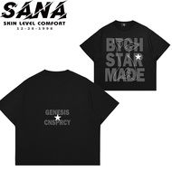 SANA  Baddie Star T-Shirt Kaos 100% Cotton Oversized Unisex Streetwear