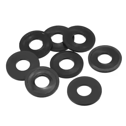 8/12Pc Nylon Flat Washer M2 M3 M4 M5 M8 M10 M12 M14 M16 Black Plastic Sealing Hard Washers Insulatio