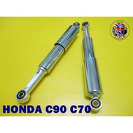 HONDA C70 C90 C700 C900 REAR SHOCK CHROME SET 325mm. Plated