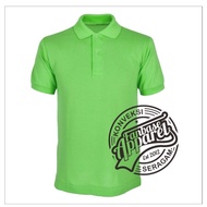 POLO Shirt bGreen pupus/ PlainPOLO shirt/ Collar Shirt/ Collared Shirt Men's T-shirt