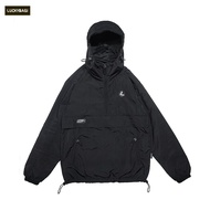 Luckybagi Jacket windbreaker Cagoul Motorcycle Jacket Anorak Black