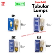 [Small Light Bulbs] E12/E14/E17 Tubular Light Bulb (For Table Lamp, Fridge Lamp) / Mentol Lampu