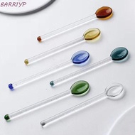 BARR1YP Teaspoon Kitchen Stirring Tool Glass Transparent Scoop