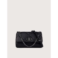 Bonia Black Lean Satchel Bag