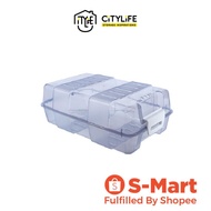 Citylife Shoe Box - Clear with Blue Clasp - H-7098 - Citylong