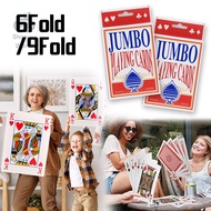 [6X/9X Giant] Poker Cards DAHSYAT A4 Size Jumbo Deck for Stage Magic & Family Games (54pcs Premium)