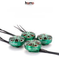 4PCS HAMO 2004 1750KV 6S Brushless Motor for FPV Freestyle 3" 3.5" Toothpick 5" Mini Long Range Dro
