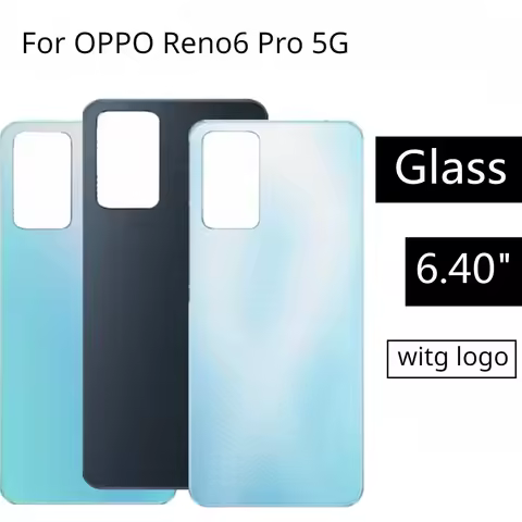 For OPPO Reno6 Pro 5G Battery Back Rear Cover Door Housing For OPPO Reno 6 Pro Battery Back Cover Re