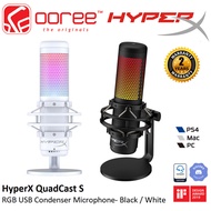 HYPER-X HYPERX QUADCAST S RGB USB CONDENSER GAMING MICROPHONE WITH NGENUITY SOFTWARE &amp; TAP-TO-MUTE SENSOR - BLACK / WHIT