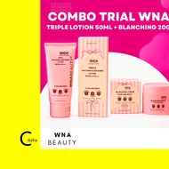 WNA BEAUTY -  LOTION  LEGEND PINK  , TRIPLE ADVANCE DAN BLANCHING , CEPAT MERESAP , TIADA WHITECAST 