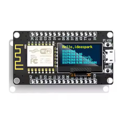 NodeMCU ESP8266 Development Board with 0.96‘’ OLED Display,CH-340,ESP-12E WiFi Module,Micro USB for 
