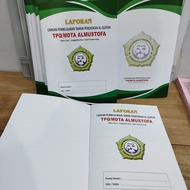 Raport Madrasah ukuran buku boxy untuk Madin / tpq / Sekolah Custom minim cetak 10 Buku
