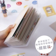 · ^ Insert Bag Sticker Storage Book Large Capacity Card Receipt Notes Photo Album Photo Card Postcar