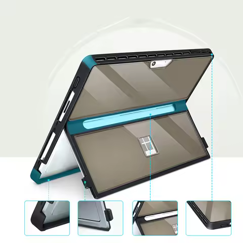 Laptop Case for Microsoft Surface Pro 11/10/9/8 13Inch Shockproof Protective Rugged Cover Compatible