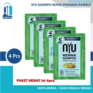 NYU Henna Shampoo Hair Colour Pewarna Rambut Penghilang Uban No Amonia Halal Cat Rambut Herbal Sache