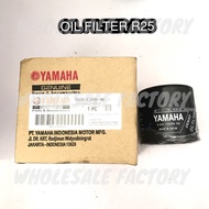 ORIGINAL YAMAHA OIL FILTER R25 R1 R3 R6 XJ6 MT07 MT09 MT25 PENAPIS MINYAK HITAM ENGINE ELEMENT