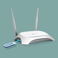 TP-LINK 300Mbps Wireless Router-TL-MR3420-White FreeModem Huawei E3372