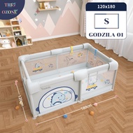 [ ส่งทุกวัน ] Ozone เฉพาะคอก คอกตาข่าย นวมกันกระแทก กั้นเด็ก คอกกั้นเด็กลายการ์ตูน ของใช้เด็กเล็ก กั