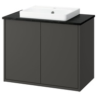 HAVBÄCK / ORRSJÖN Wash-stnd w doors/wash-basin 82x49x71 cm