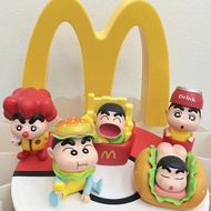 Crayon Shin-Chan Burger King Cute Shinnosuke Toy Model Cake Decoration Desktop Decoration Doll Doll 