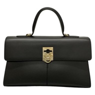 Cafune Handbag Purse leather black Direct from Japan Secondhand