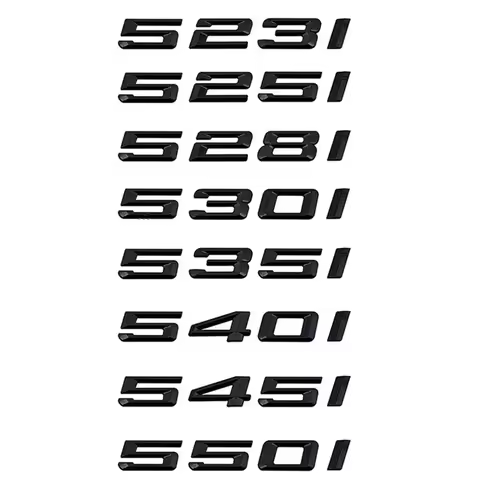 Soarhorse Matt Black for 520i 523i 525i 528i 530i 535i 540i 550i E34 E39 E60 E61 F10 Letter Sticker 