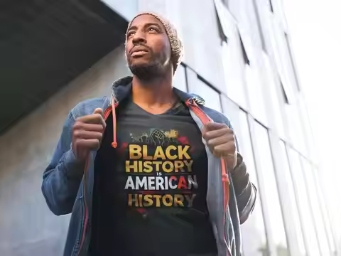 Black History is American T Shirt Celebrate Unity Heritage Perfect for Month