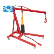 Metal Electric Crane Engine Stand Jack for 1/10 RC Crawler Car,Red