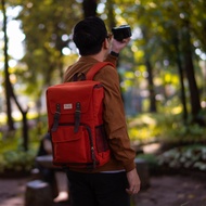 FIREFLY EIVOR BRICK RED BACKPACK CAMERA BAG - CAMERA BACKPACK BAG