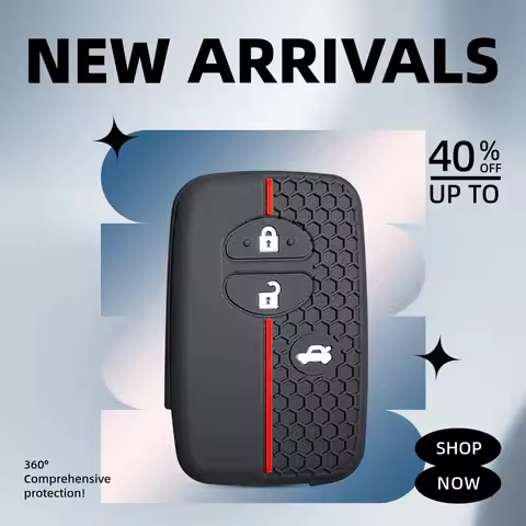 Silicone Case Car Key Cover Cap For Toyota Land Cruiser Camry Highlander RAV4 Alpha Prius 30 Aqua 2/