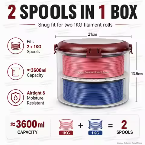 Filament Storage Dryer Box 3D Printer PLA/ABS/PETG Filament Dryer Safekeeping Humidity Resistant For