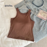 Women Solid Basic Camisole Y2K Summer Cropped Top Female Sleeveless Casual Tank Tops Fashion 5 Color