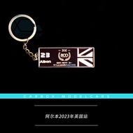 Móc Khóa Kim Loại F1 CarBox 2023 Mô-đun Xe Tay Cầm Bằng Kim Loại Dành Cho Các Tay Lái Xe Nổi Tiếng Z