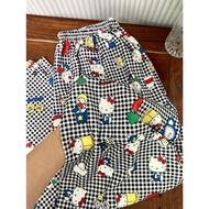 Cartoon Cat Sleeper Pants Women Thin Loose Home Pants