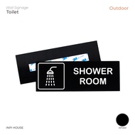Shower room signage board - shower area logo - acrylic sign - shower room sign