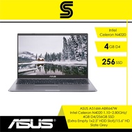 Asus Laptop A516M-ABR646W / A516M-ABR647W /Intel Celeron N4020 1.10~2.80GHz/4GB D4/256GB SSD/15.6" H