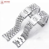 Seiko Orient Citizen Ca..sio 20mm 22mm Silver Oyster Metal Watch Strap