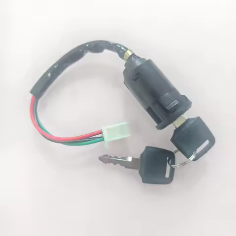 ATV Ignition Switch Key With Wire & Lock for Most Quad Dirt Bikes 50cc/70cc/110cc/125cc/150cc/250cc 