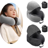 U Shaped Neck Pillow Portable Travel Memory Foam Pillow Office Airplane Nap Pillow for Airplane