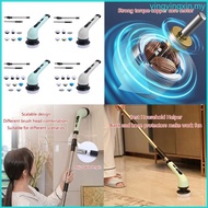 YIN Electric Spin Scrubber Cordless Bathroom Cleaning Brush Adjustable Extension
