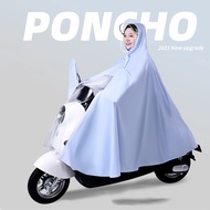 Motorcycle Raincoat/Electric Vehicle Poncho/Long Full Body Men Women Plus Size Raincoat